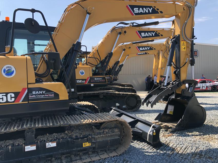 Ironpeddlers’ larger SANY excavators.
