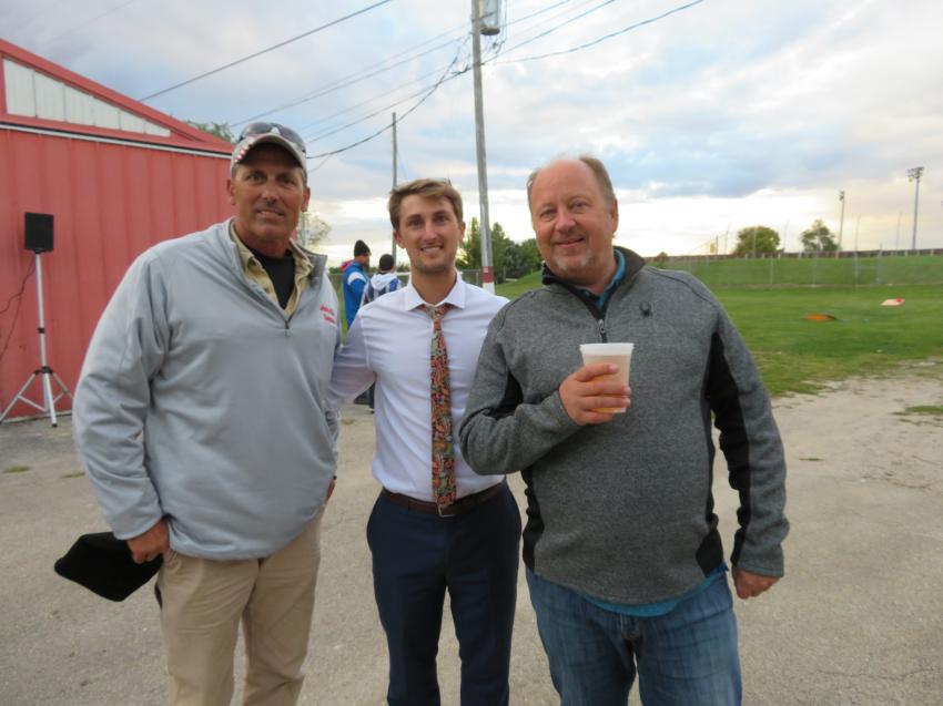 (L-R) are Tony Wellner, project manager of Austin Tyler Construction Inc.; Bryan Wellner, attorney of Mahoney, Silverman & Cross LLC; and Troy Partilla of “D” Construction Inc.
