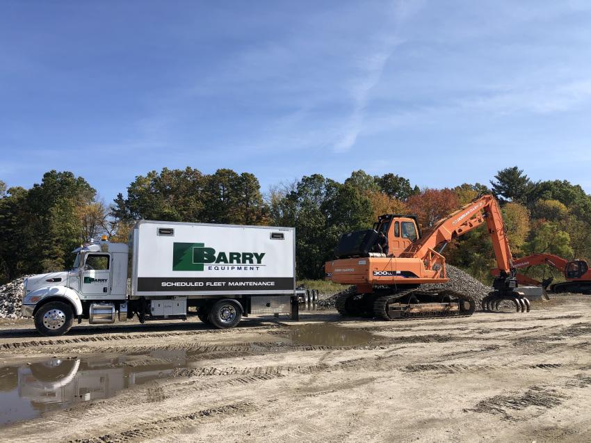In addition to onsite service capabilities, Barry Equipment Co. Inc. operated its own transport trucks with capabilities of handling any move.