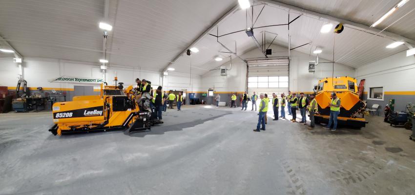 The event, which was held across three days in late February in SEI’s Harrisburg, Pa., location featured LeeBoy asphalt and paving equipment. 