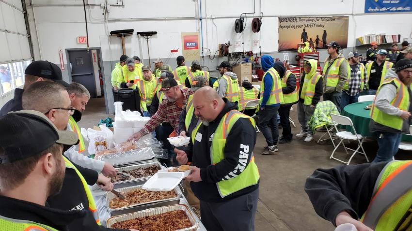 Attendees received an SEI/LeeBoy safety vest and SEI hat for attending, and enjoyed a BBQ lunch.