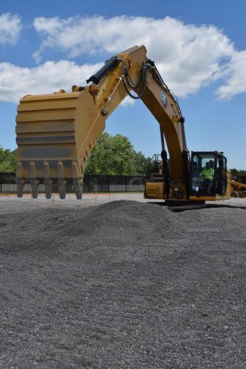 The demo area gives operators with all levels of experience the opportunity to test drive the latest in Caterpillar earth moving equipment. (CEG photo)