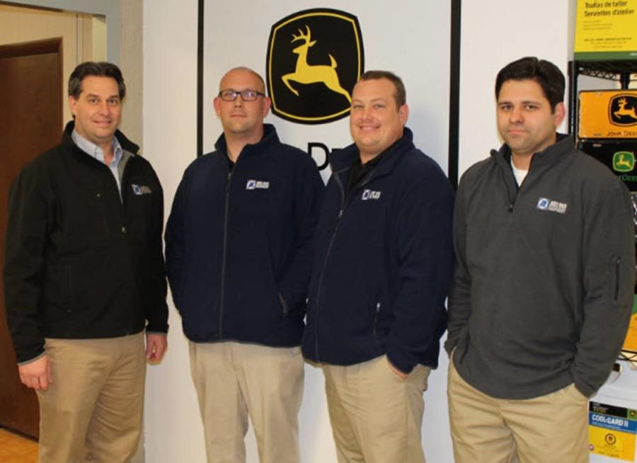 (L-R) are Brian Dillenback, general manager; Allen Foster, Raleigh parts manager; Matt Coats, Raleigh parts specialist; Michael Scott, Raleigh parts specialist.