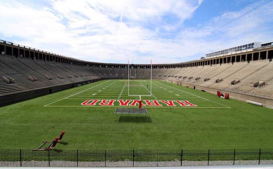 Image courtesy of Wikipedia.  When the first concrete football stadium in the country was being constructed on the storied Cambridge campus of Harvard University in 1903, sportswriters of the day considered it sacred ground.