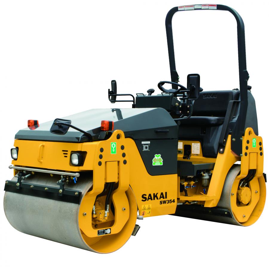 The new SW 354 vibratory roller with ROPS from Sakai America.