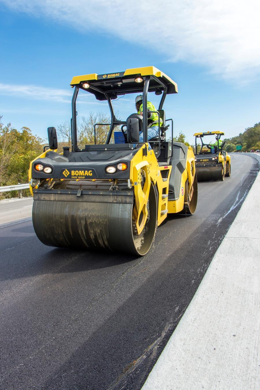 Bomag offers three different vibration technologies — vertical, TanGO and Asphalt Manager — throughout the asphalt roller line.