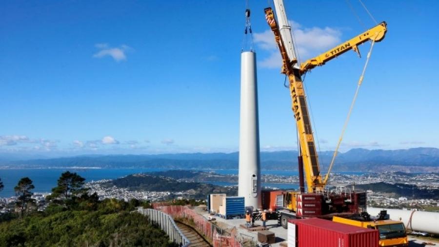 Image courtesy of The new turbine replaced one that was constructed in 1993 as a test case for wind energy in New Zealand.