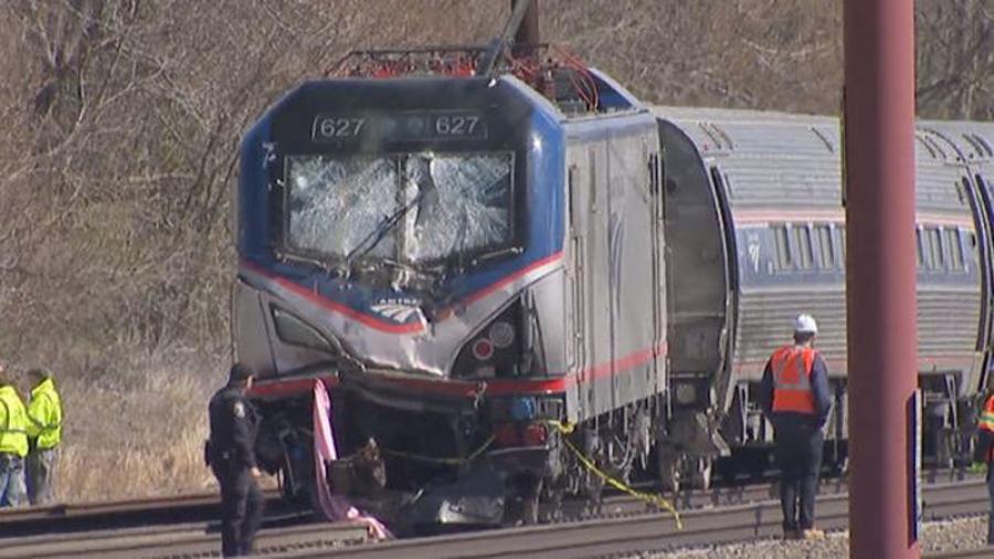 Image courtesy of NBC10.   A backhoe operator had a right to be on the tracks periodically on the weekend an Amtrak train slammed into it, killing the operator and a supervisor, federal crash investigators said Monday.