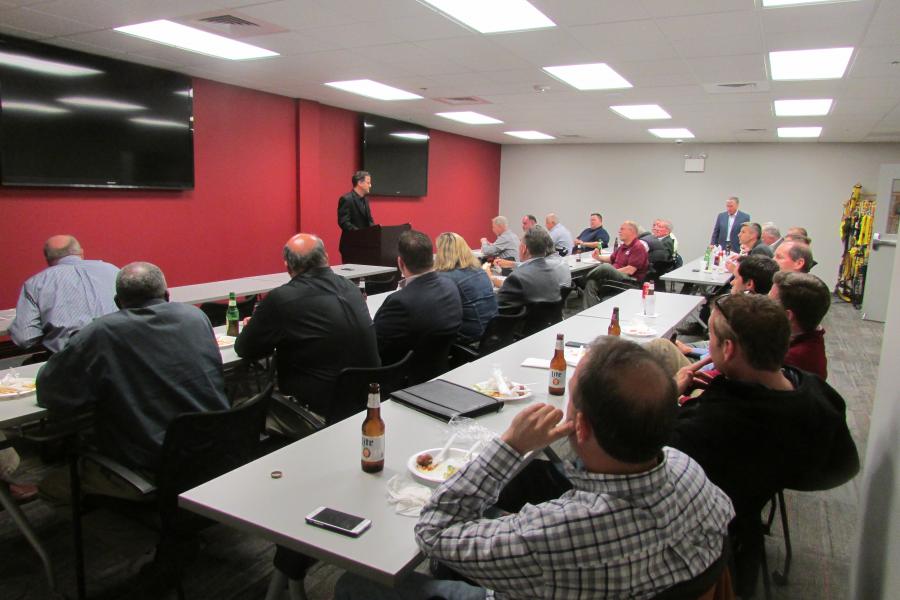 The Delaware Valley Associated Equipment Distributors (DVAED) held its quarterly meeting at Norris Sales Company in Conshohocken, Pa.