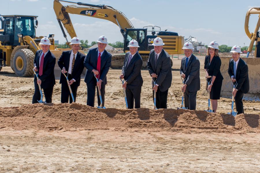 Officials break ground for the new TTI facility in Fort Worth, Texas.