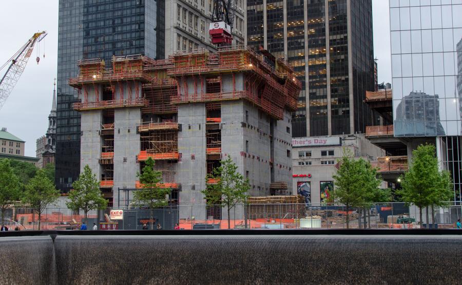 3 World Trade Center, under construction in May of 2012.  Photo by Morgan Davis.