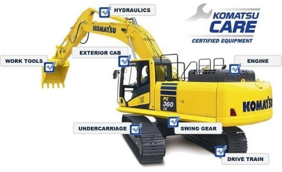 Komatsu CARE Certified is a comprehensive certification program for customers seeking premium used equipment in the marketplace. What makes Komatsu CARE Certified units unique from other used equipment is that these machines have been previously maintained under Komatsu CARE Complimentary Maintenance for the first 3 years or 2,000 hours with genuine Komatsu parts and fluids.