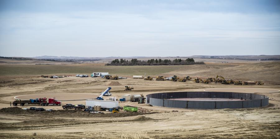 Dakota Access Pipeline LLC photo.
Construction on the six tank terminal sites in North Dakota began in early 2016 and include the tanks, pumps and meter stations.