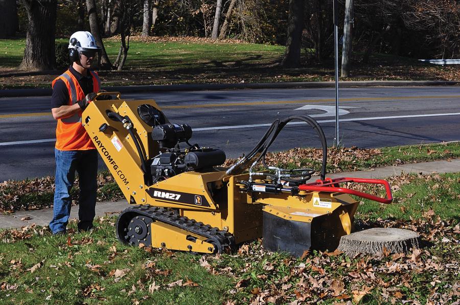 Rayco’s RM27 multi tool carrier is a new platform for carrying a variety of work tools, including Rayco stump cutters, plus tillers, trenchers, snow throwers, power brooms, push blades and more.