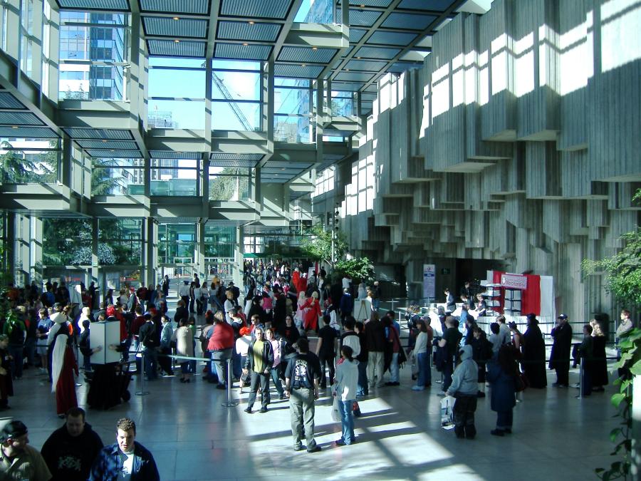 Image courtesy of Colin Keigher. The South Lobby of the Washington State Convention Center.