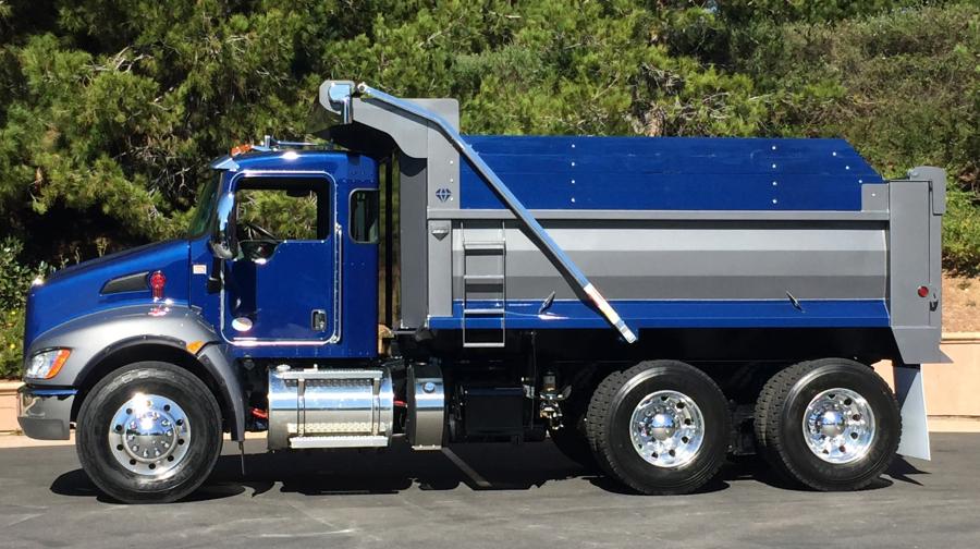 The Kenworth T370 is adding a durable straight steel channel bumper, larger size 385/65R22.5 steer tires, and rugged, molded thermoplastic fender extensions to benefit vocational customers.