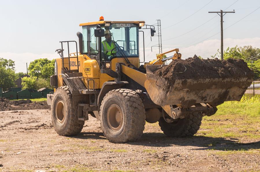 By using the wheel loaders instead of having a crew manually lift rebar sections, MCL was able to save at least one hour of unloading for each truckload.