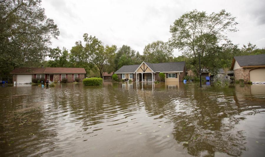 Image courtesy of Ryan Johnson. Flooding in Charleston, South Carolina, after Hurricane Matthew.