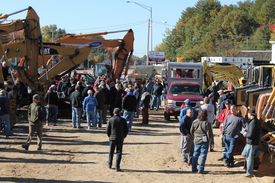 More than 250 ground bidders poured in to see what kind of good deals they could score on heavy equipment at the North Country/E.W. Sleeper liquidation sale.