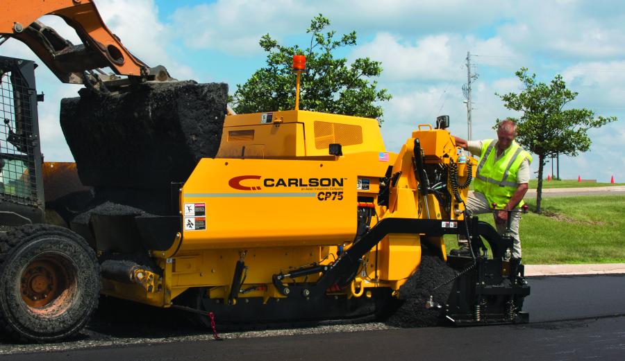 The Carlson asphalt paving line is constructed from a single piece frame and heavy-duty components.