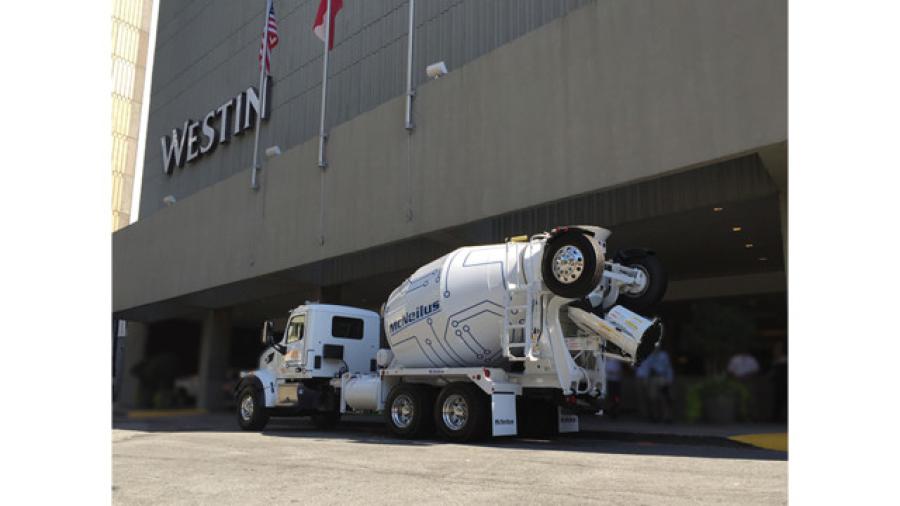 McNeilus Bridgemaster featured outside the Westin hotel in Atlanta, Ga., for the Command Alkon Conference.