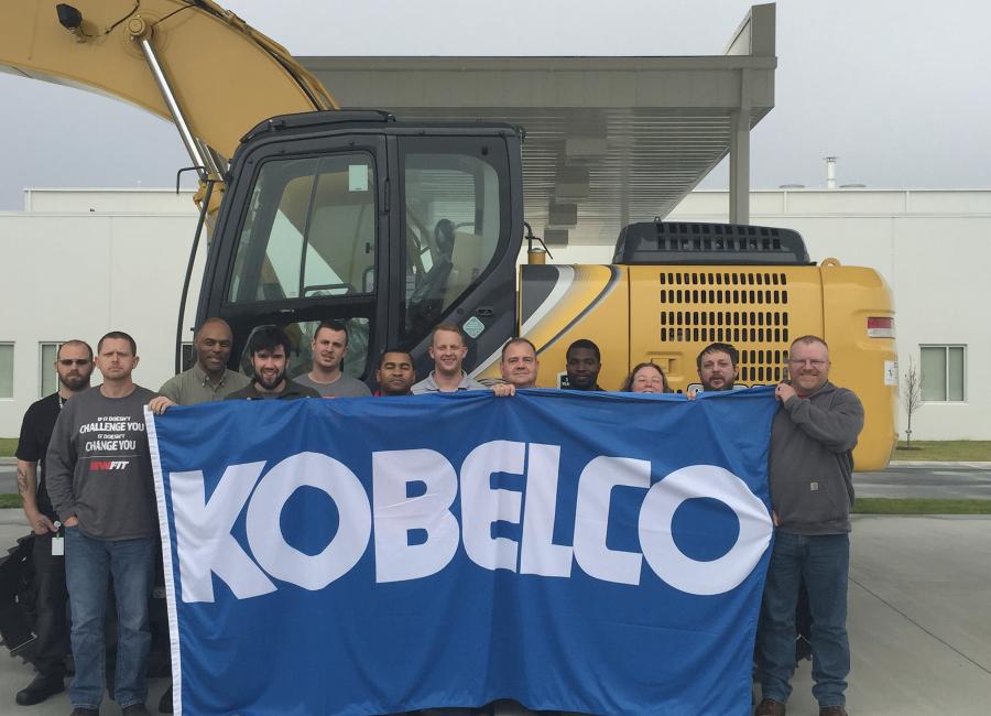 KOBELCO Construction Machinery USA manufacturing team.