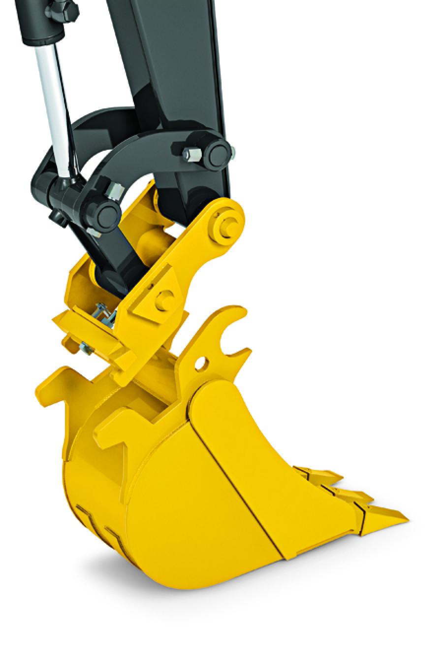 The hydraulic coupler is designed for 35G, 50G and 60G excavators and is compatible with the ever-expanding lineup of John Deere Worksite Pro attachments.