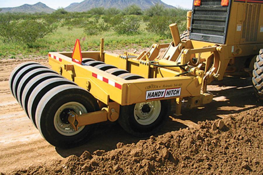 The Contour machines mount easily to any brand of grader ripper bar.