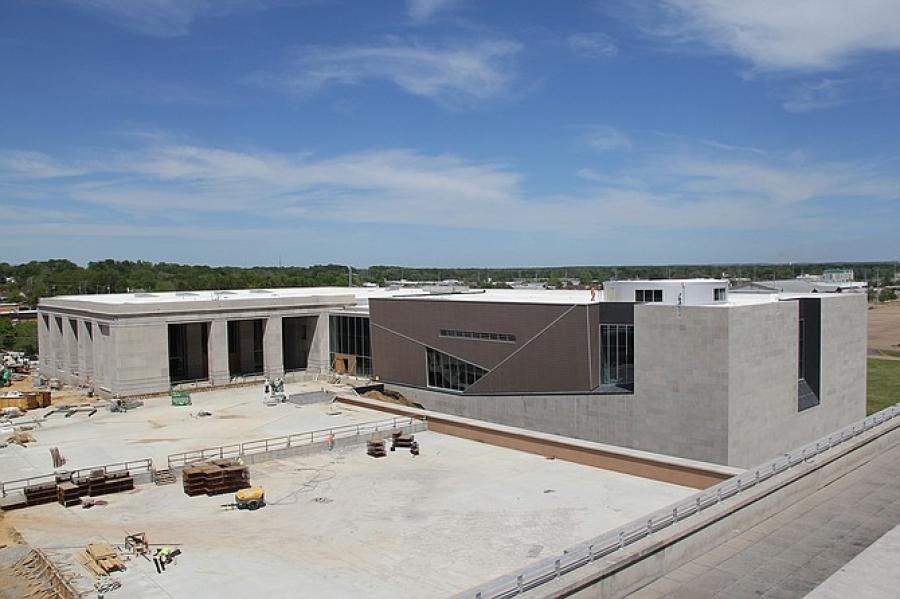 The Museum of Mississippi History (on the left) and the Civil Rights Museum (on the right) are set to open in December 2017. Photo from MDAH