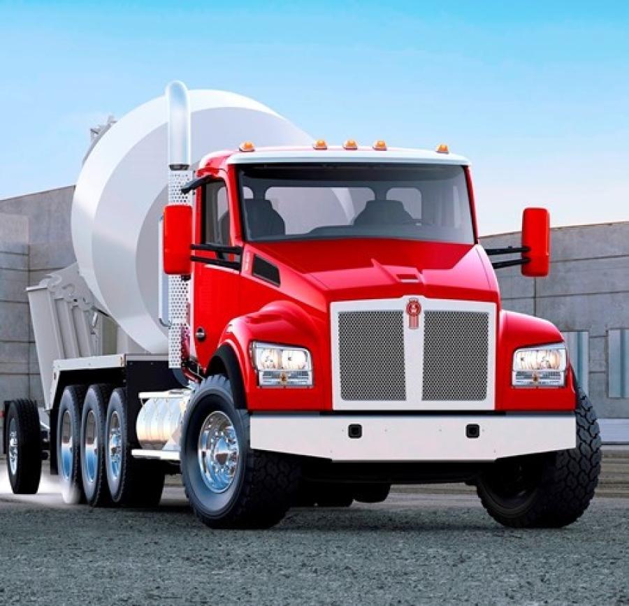 Kenworth is displaying seven T880 trucks, five of which are T880S models.