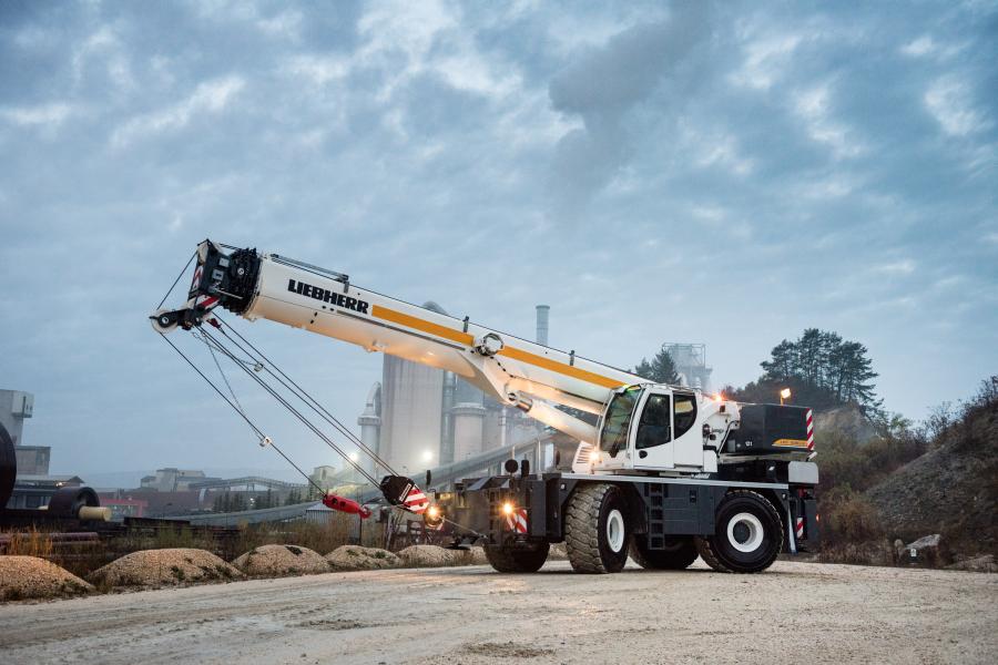 The new Liebherr rough-terrain cranes are designed for high capacity and safety.