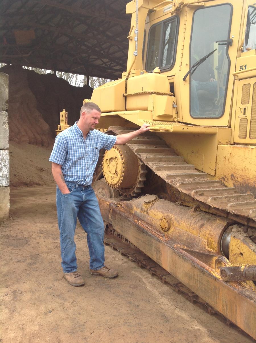 Brian Oster, Garden State Services LLC, Florence, N.J., said that his company specializes in heavy hauling, and he was interested in a variety of equipment, including this Cat dozer.
