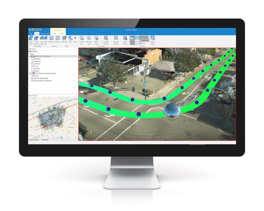 Topcon integrated mass data processing software.