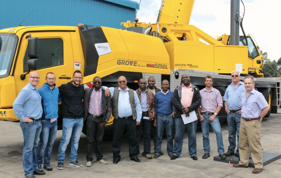 The Grove GMK5250L crane will take up residence in the world's largest diamond mine.