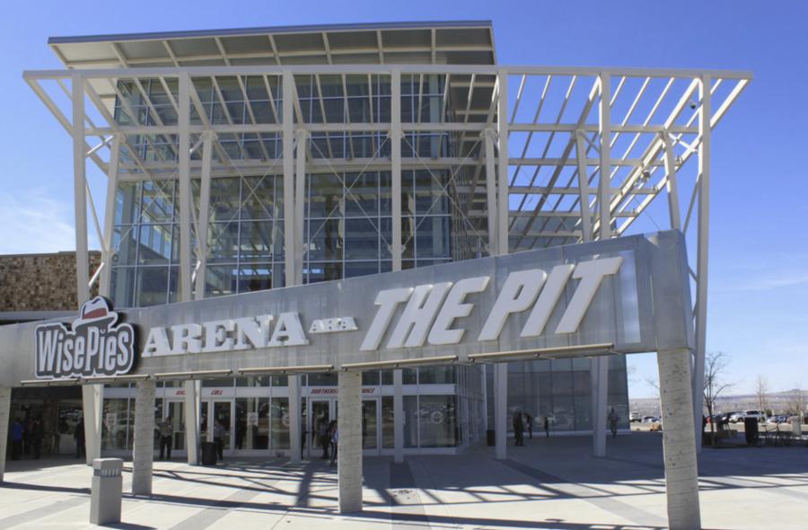 East side of the university's famed basketball arena which is referred to as 
