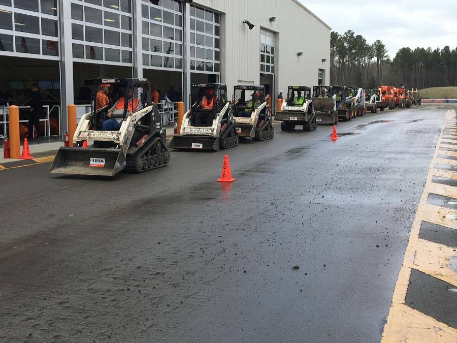 The sale included a variety of compact track loaders and skid steers.