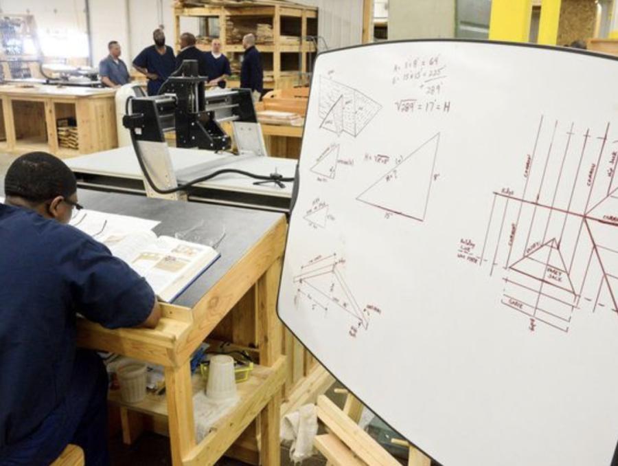 Through the Vocation Village program an inmate can complete a an apprenticeship in one of five programs including  Electrician, construction craft laborer, carpenter, roofer and pipe fitter. (Emily Rose Bennett | MLive.com)