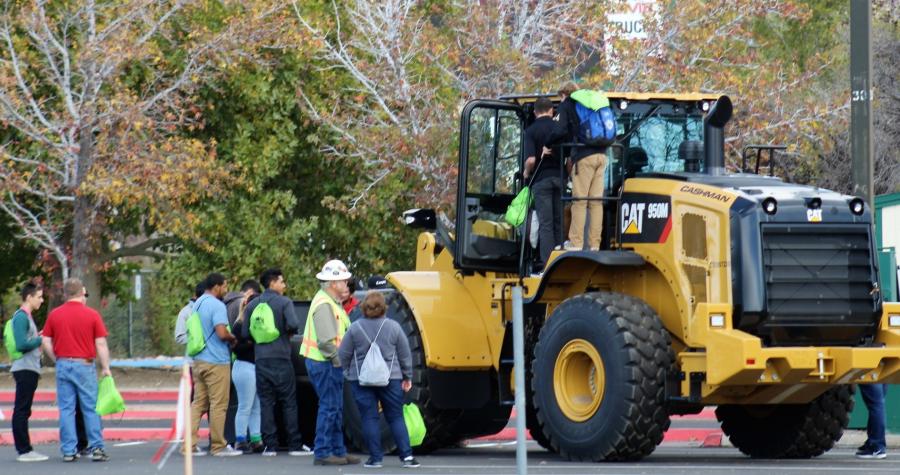 WCSD students learn about heavy equipment at Construction Career-Day.