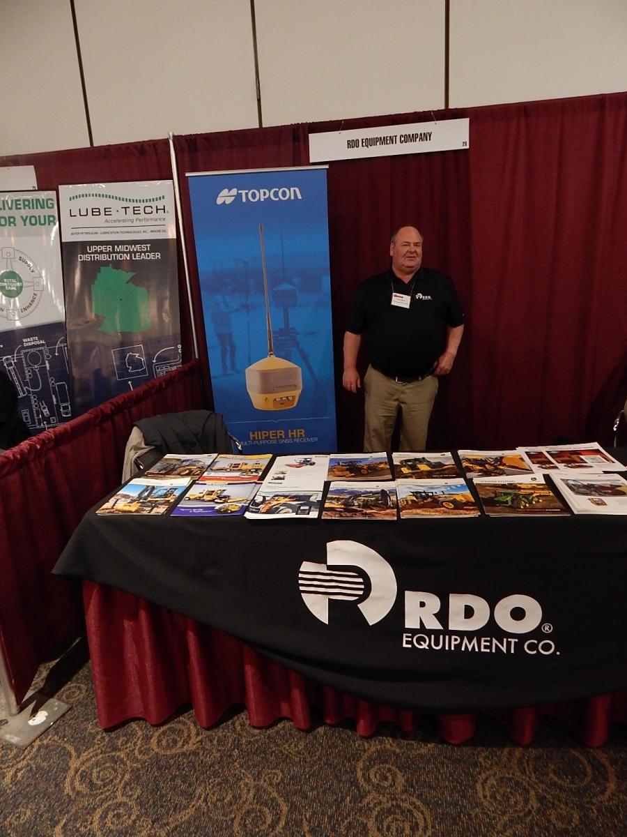 Dale Magee,  sales professional, RDO Burnsville, Minn., attends the event.