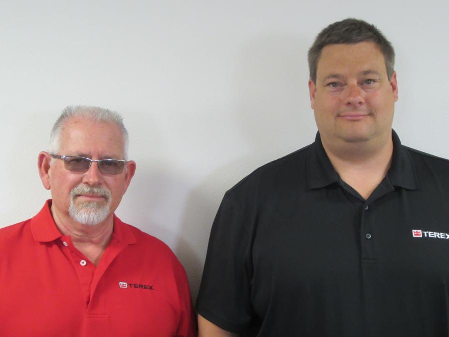 Terex’s Dale Putman (left) and Jason Julius have been named to the NCCCO Drill Rig Operation Task Force.