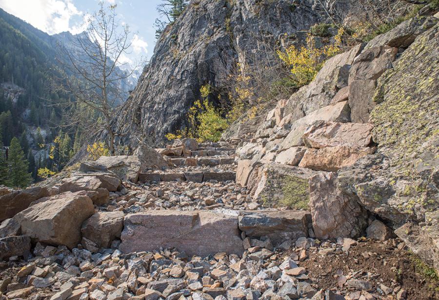 The work at Jenny Lake is entering its final phase and will be completed by the end of 2017.

Photo: Grand Teton National Park