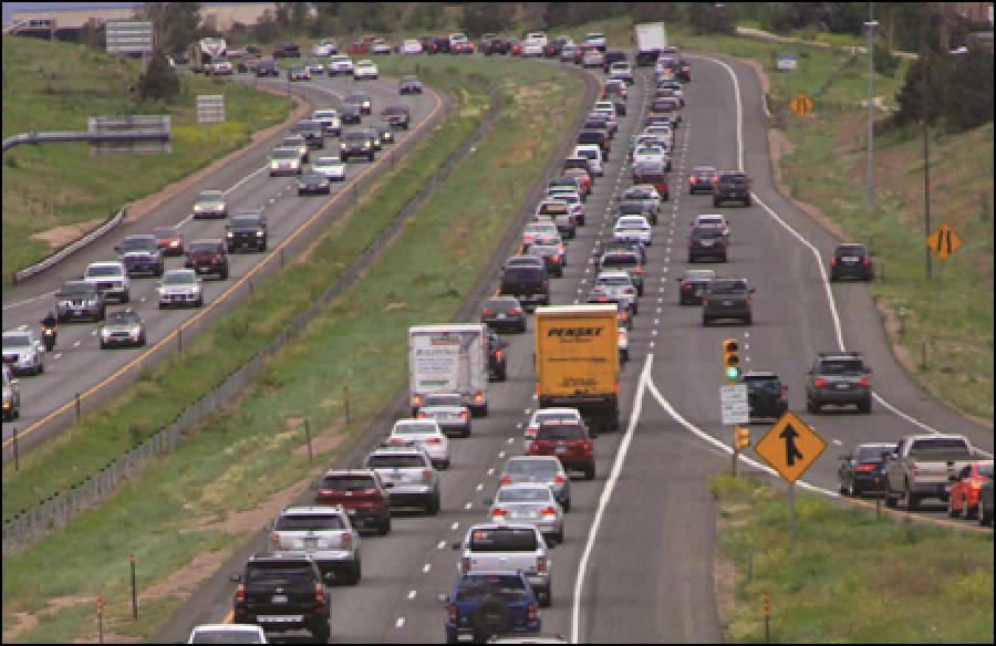 Motorists logged 271.7 billion vehicle miles on U.S. roads in April, up 1.2 percent or 3.3 billion miles from the same month in 2016. 
(AASHTO Journal photo)