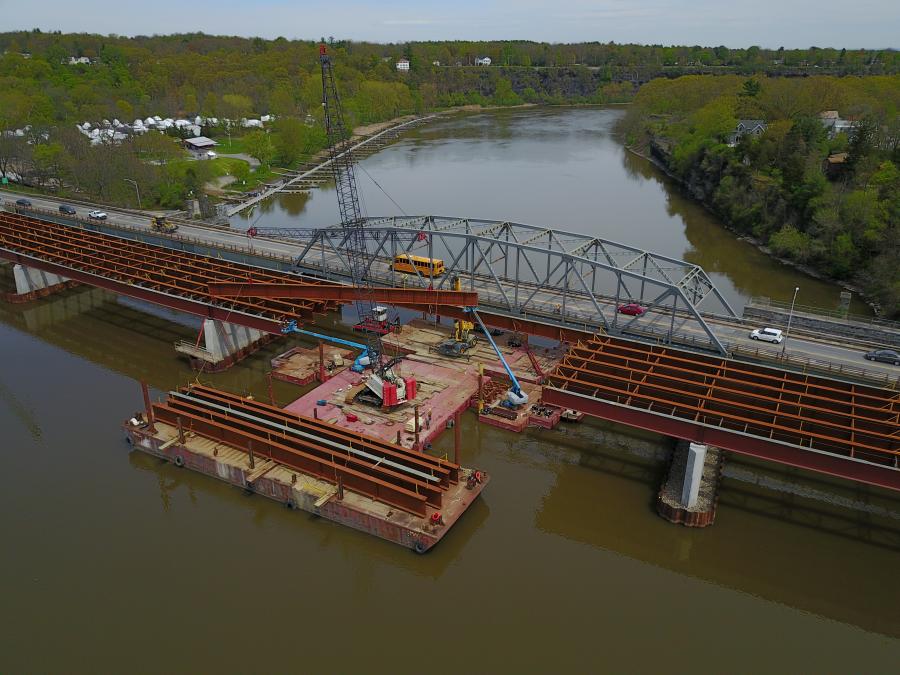 The new $32.5 replacement for the current 52-year-old Rexford Bridge stretches across a narrow point on the Mohawk, while connecting motorists traveling state Route 146.
(NYSDOT photo)
