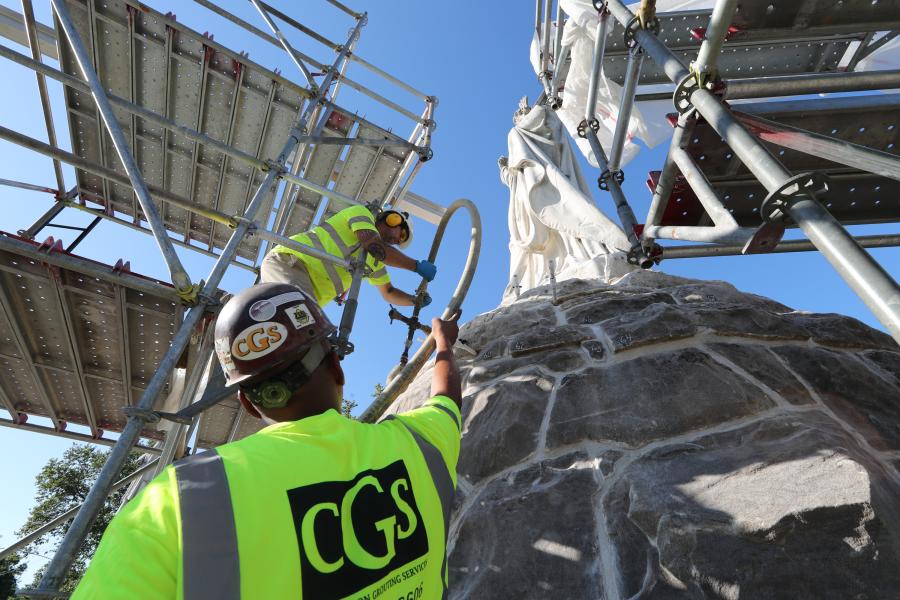 CGS chose high mobility grouting to fill the foundation voids causing ongoing settlement at the Catholic Total Abstinence Fountain in Philadelphia’s Fairmount Park.
