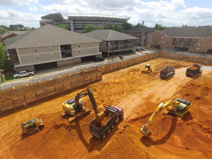 A sparkling new student-housing complex is taking shape in Tuscaloosa, Ala., within the shadow of the home stadium of America's top college football program.