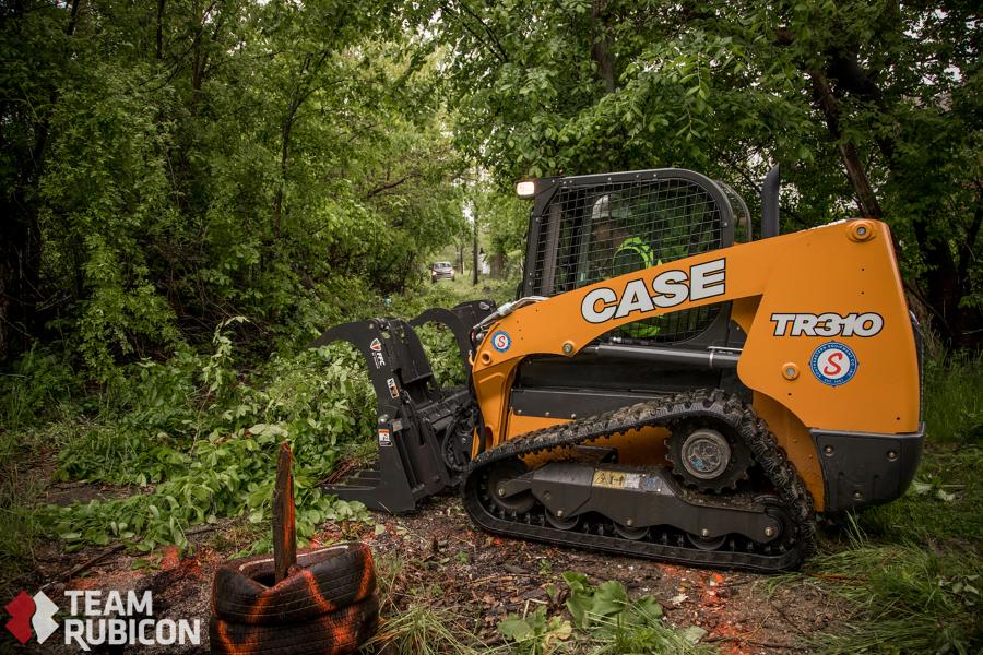 Case Construction Equipment dealer Southeastern Equipment Co. Inc. donated the use of two TR310 compact track loaders with grapple buckets to Team Rubicon for Operation Joe Louis — an urban blight response project in Detroit, Mich.
