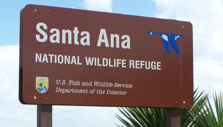 The Santa Ana Wildlife Refuge is the proposed site for “an 18-foot levee wall [that] would run almost three miles through the land.”