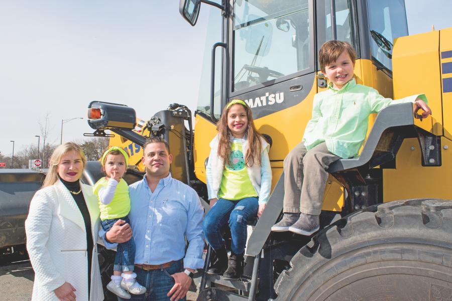 Family is a big part of Damasceno’s Landscapes & Construction LLC. Vice President Ana Paula and President Eddie Damasceno hope that their children (L-R) Stella, Stephanie and David will one day continue the company.
