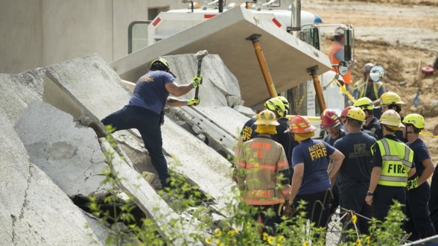 Special operations firefighters, using concrete saws and sledgehammers, “started working through with their equipment to chisel through and get through the concrete,” AFD Division Chief PalmerAFD Division Chief Palmer Buck said.