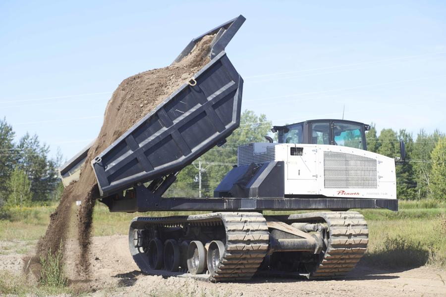 A PRINOTH PANTHER T14R rotating dumper at work in Kentucky.